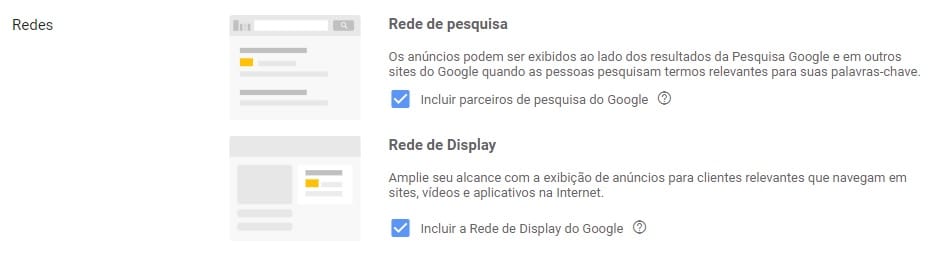 redes do google ads